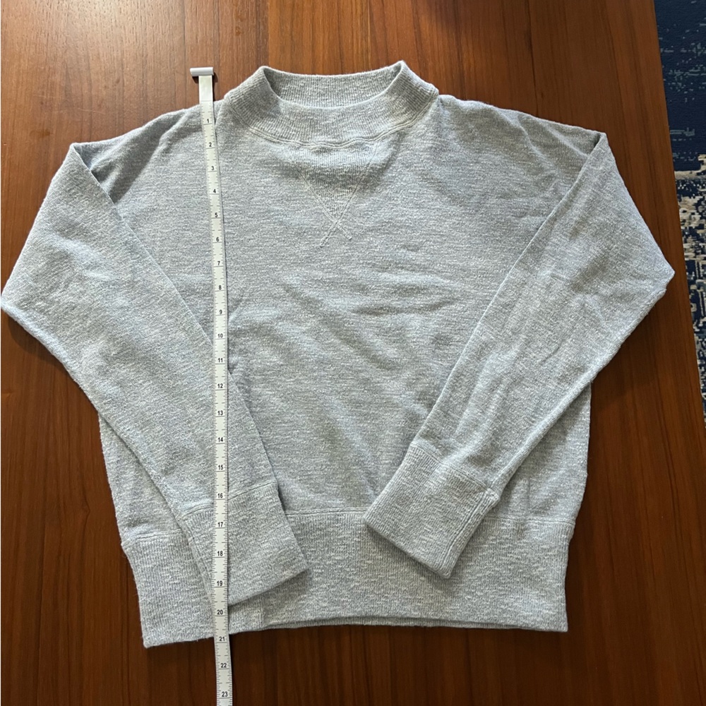 Madewell Heather soft blue Knit Sweater Sz small